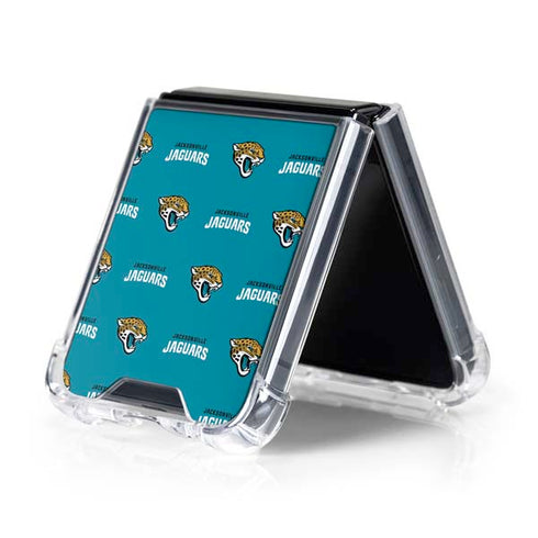NFL Jacksonville Jaguars Blitz Series Galaxy Z Flip5 5G Clear Case