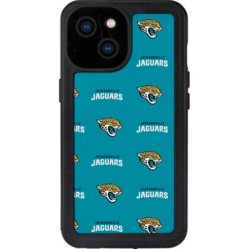 NFL Jacksonville Jaguars Blitz Series iPhone 13 Mini Waterproof Case