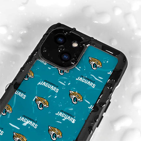NFL Jacksonville Jaguars Blitz Series iPhone 13 Mini Waterproof Case