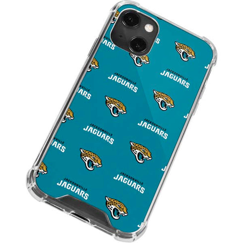 NFL Jacksonville Jaguars Blitz Series iPhone 15 Plus Clear Case