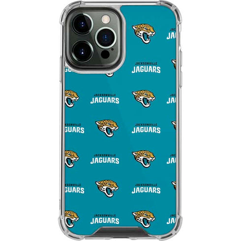 NFL Jacksonville Jaguars Blitz Series iPhone 14 Pro Max Clear Case