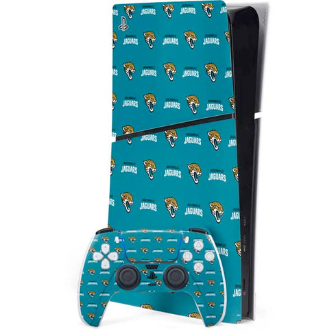 NFL Jacksonville Jaguars Blitz Series PS5 Slim Digital Edition Console Skin