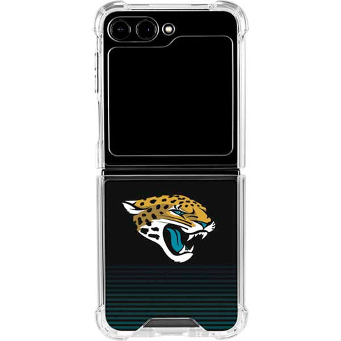 NFL Jacksonville Jaguars Breakaway Galaxy Z Flip5 5G Clear Case