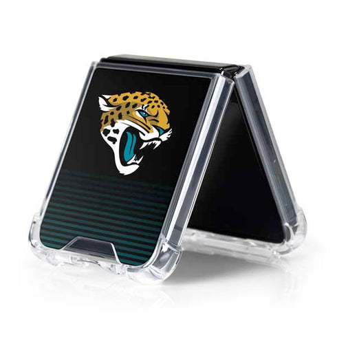 NFL Jacksonville Jaguars Breakaway Galaxy Z Flip5 5G Clear Case