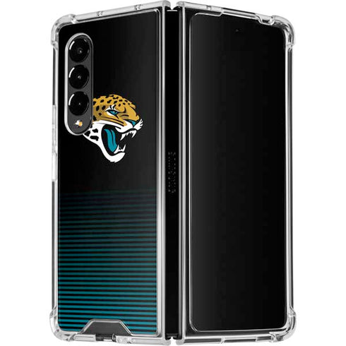 NFL Jacksonville Jaguars Breakaway Galaxy Z Fold4 5G Clear Case