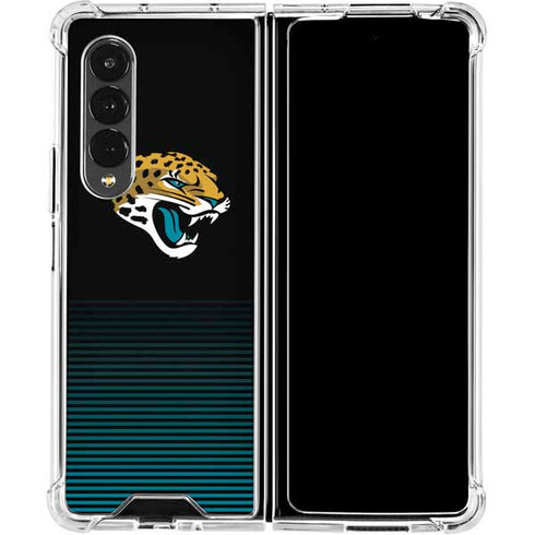 NFL Jacksonville Jaguars Breakaway Galaxy Z Fold4 5G Clear Case