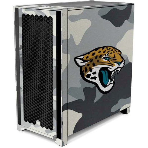 NFL Jacksonville Jaguars Camo Corsair 4000D Tempered Glass Mid-Tower ATX Case Skin