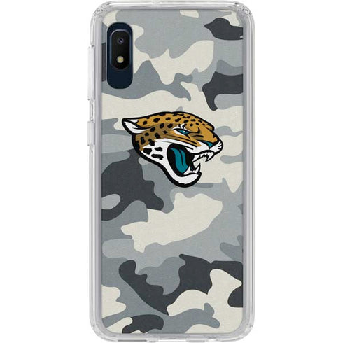 NFL Jacksonville Jaguars Camo Galaxy A10e Clear Case