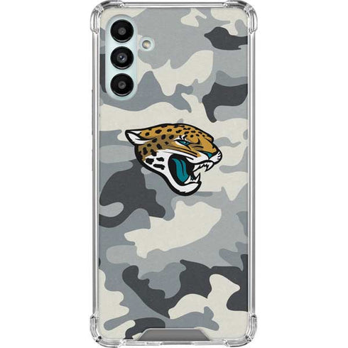 NFL Jacksonville Jaguars Camo Galaxy A13 5G Clear Case