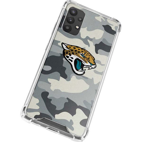 NFL Jacksonville Jaguars Camo Galaxy A32 5G Clear Case