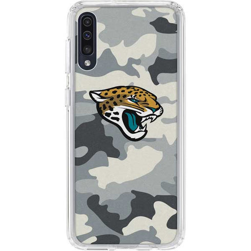 NFL Jacksonville Jaguars Camo Galaxy A50 Clear Case