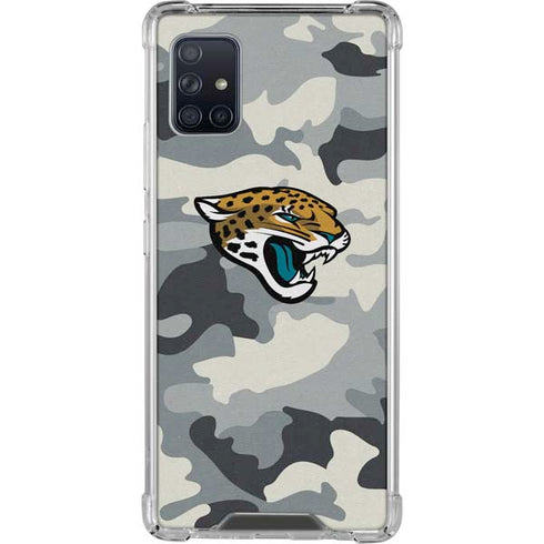 NFL Jacksonville Jaguars Camo Galaxy A51 5G Clear Case