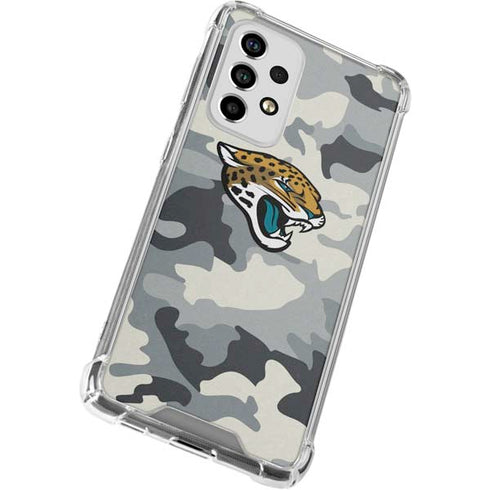NFL Jacksonville Jaguars Camo Galaxy A53 5G Clear Case