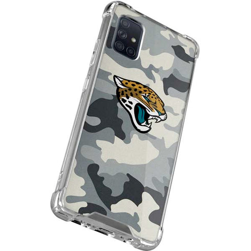NFL Jacksonville Jaguars Camo Galaxy A71 5G Clear Case