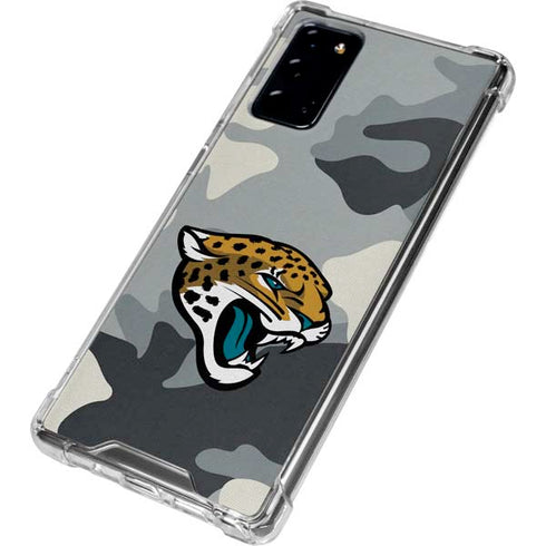 NFL Jacksonville Jaguars Camo Galaxy Note20 5G Clear Case