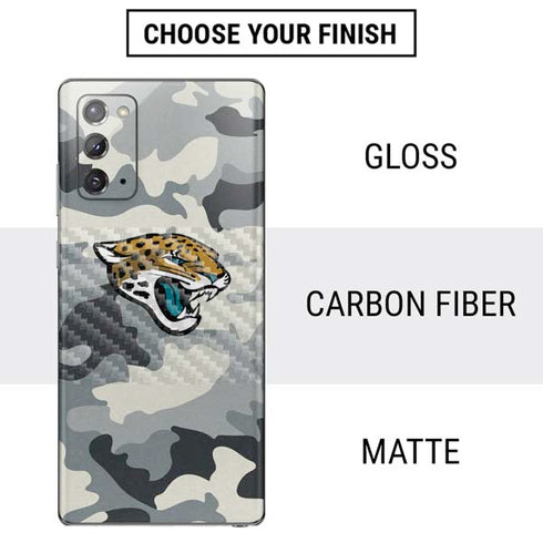 NFL Jacksonville Jaguars Camo Galaxy Note20 5G Skin