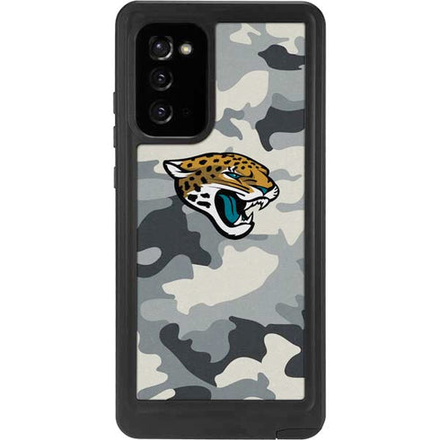 NFL Jacksonville Jaguars Camo Galaxy Note20 5G Waterproof Case