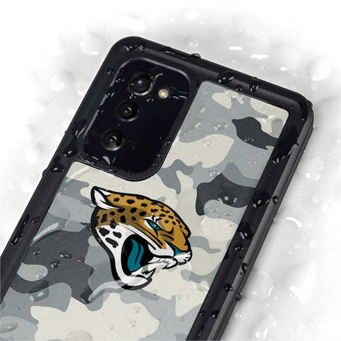 NFL Jacksonville Jaguars Camo Galaxy Note20 5G Waterproof Case