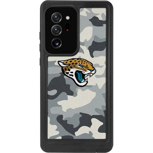 NFL Jacksonville Jaguars Camo Galaxy Note20 Ultra 5G Waterproof Case