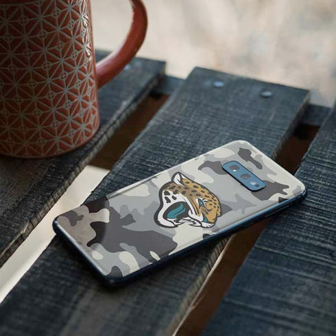 NFL Jacksonville Jaguars Camo Galaxy S10e Skin