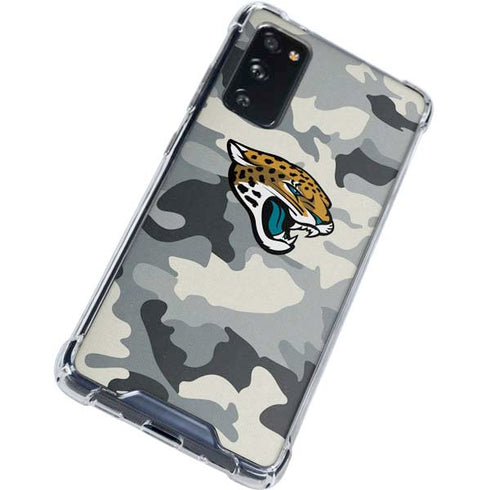 NFL Jacksonville Jaguars Camo Galaxy S20 FE Clear Case