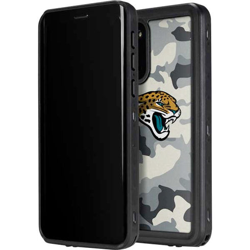 NFL Jacksonville Jaguars Camo Galaxy S20 Plus Waterproof Case