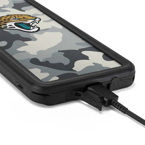 NFL Jacksonville Jaguars Camo Galaxy S20 Plus Waterproof Case