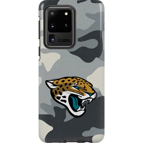 NFL Jacksonville Jaguars Camo Galaxy S20 Ultra 5G Pro Case
