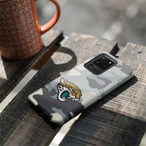 NFL Jacksonville Jaguars Camo Galaxy S20 Ultra 5G Pro Case