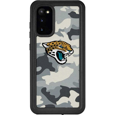 NFL Jacksonville Jaguars Camo Galaxy S20 Waterproof Case