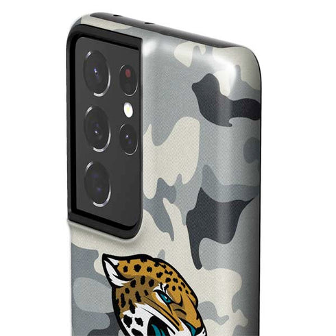 NFL Jacksonville Jaguars Camo Galaxy S21 Ultra 5G Pro Case