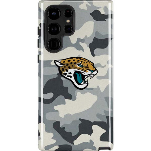 NFL Jacksonville Jaguars Camo Galaxy S22 Ultra Pro Case