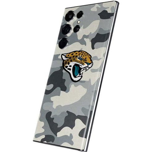 NFL Jacksonville Jaguars Camo Galaxy S22 Ultra Skin