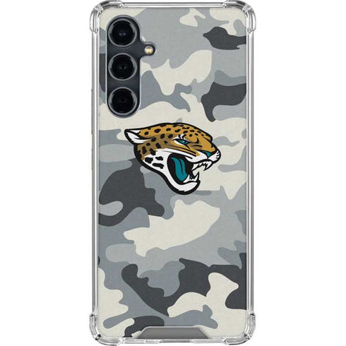 NFL Jacksonville Jaguars Camo Galaxy S23 FE Clear Case