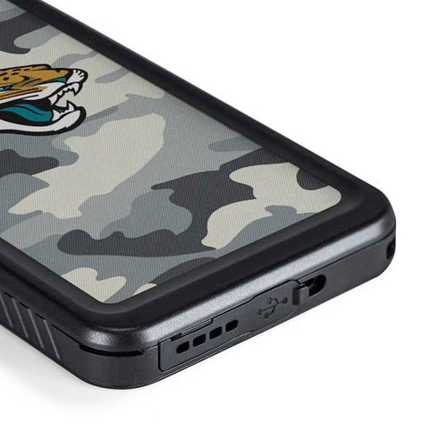 NFL Jacksonville Jaguars Camo Galaxy S23 Plus Waterproof Case