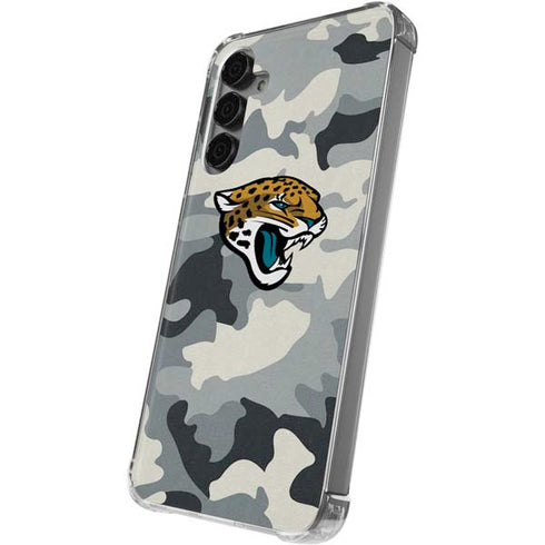 NFL Jacksonville Jaguars Camo Galaxy S24 Plus Clear Case