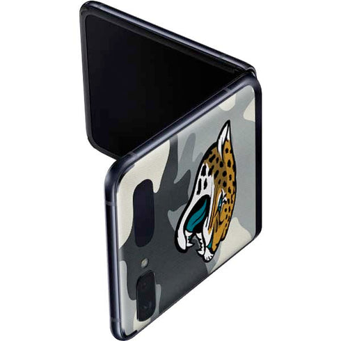 NFL Jacksonville Jaguars Camo Galaxy Z Flip Skin