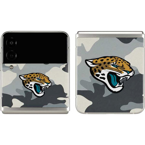 NFL Jacksonville Jaguars Camo Galaxy Z Flip3 5G Skin