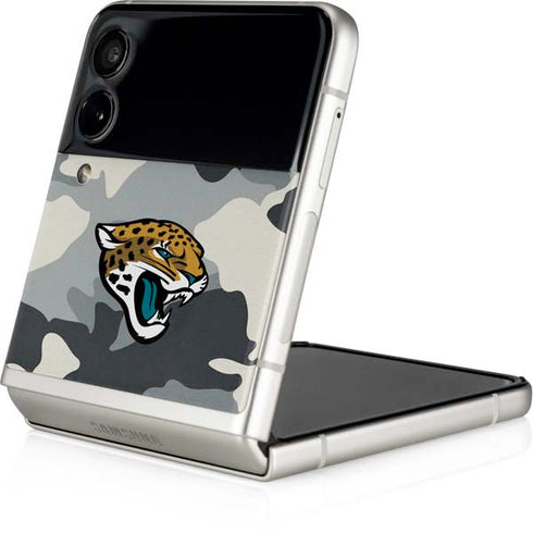 NFL Jacksonville Jaguars Camo Galaxy Z Flip3 5G Skin
