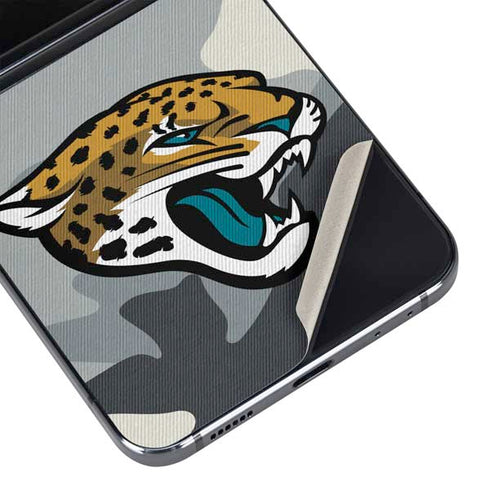 NFL Jacksonville Jaguars Camo Galaxy Z Flip5 5G Skin