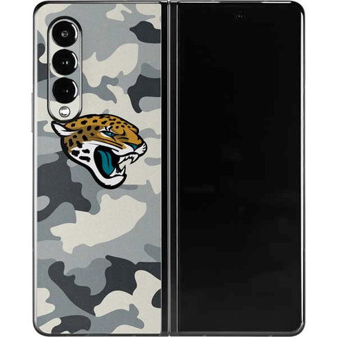 NFL Jacksonville Jaguars Camo Galaxy Z Fold3 5G Skin