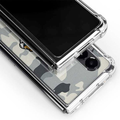 NFL Jacksonville Jaguars Camo Galaxy Z Fold4 5G Clear Case