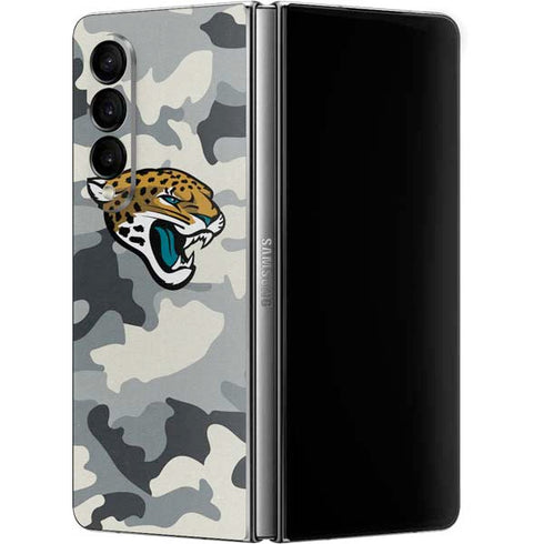 NFL Jacksonville Jaguars Camo Galaxy Z Fold4 5G Skin