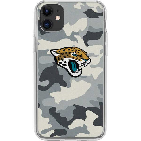 NFL Jacksonville Jaguars Camo iPhone 11 Clear Case