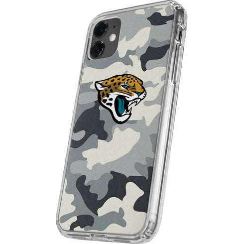 NFL Jacksonville Jaguars Camo iPhone 11 Clear Case