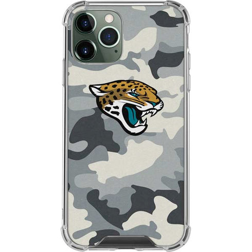 NFL Jacksonville Jaguars Camo iPhone 11 Pro Max Clear Case