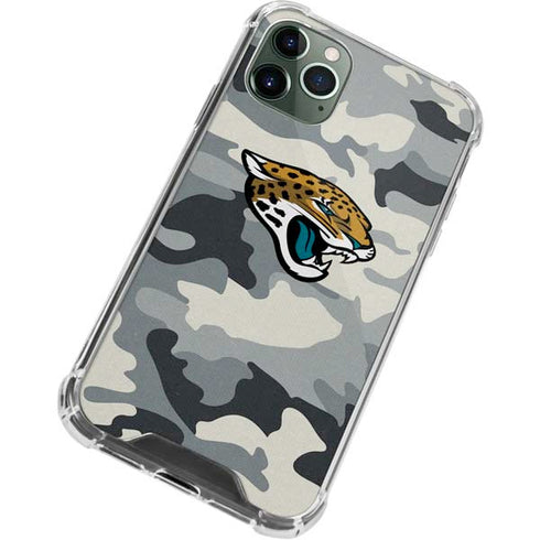 NFL Jacksonville Jaguars Camo iPhone 12 Pro Clear Case