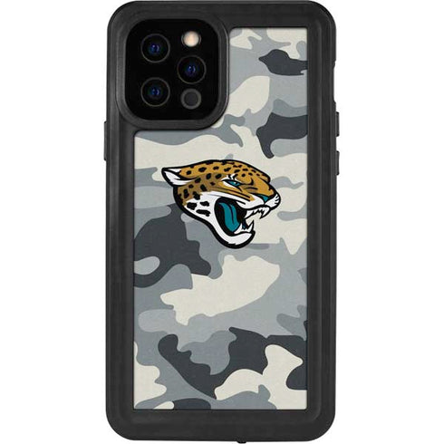 NFL Jacksonville Jaguars Camo iPhone 12 Pro Waterproof Case