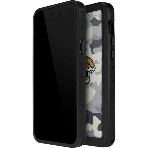 NFL Jacksonville Jaguars Camo iPhone 13 Mini Waterproof Case