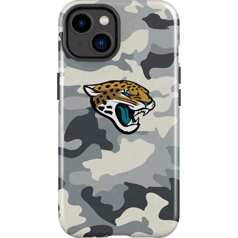 NFL Jacksonville Jaguars Camo iPhone 15 Plus Impact Case